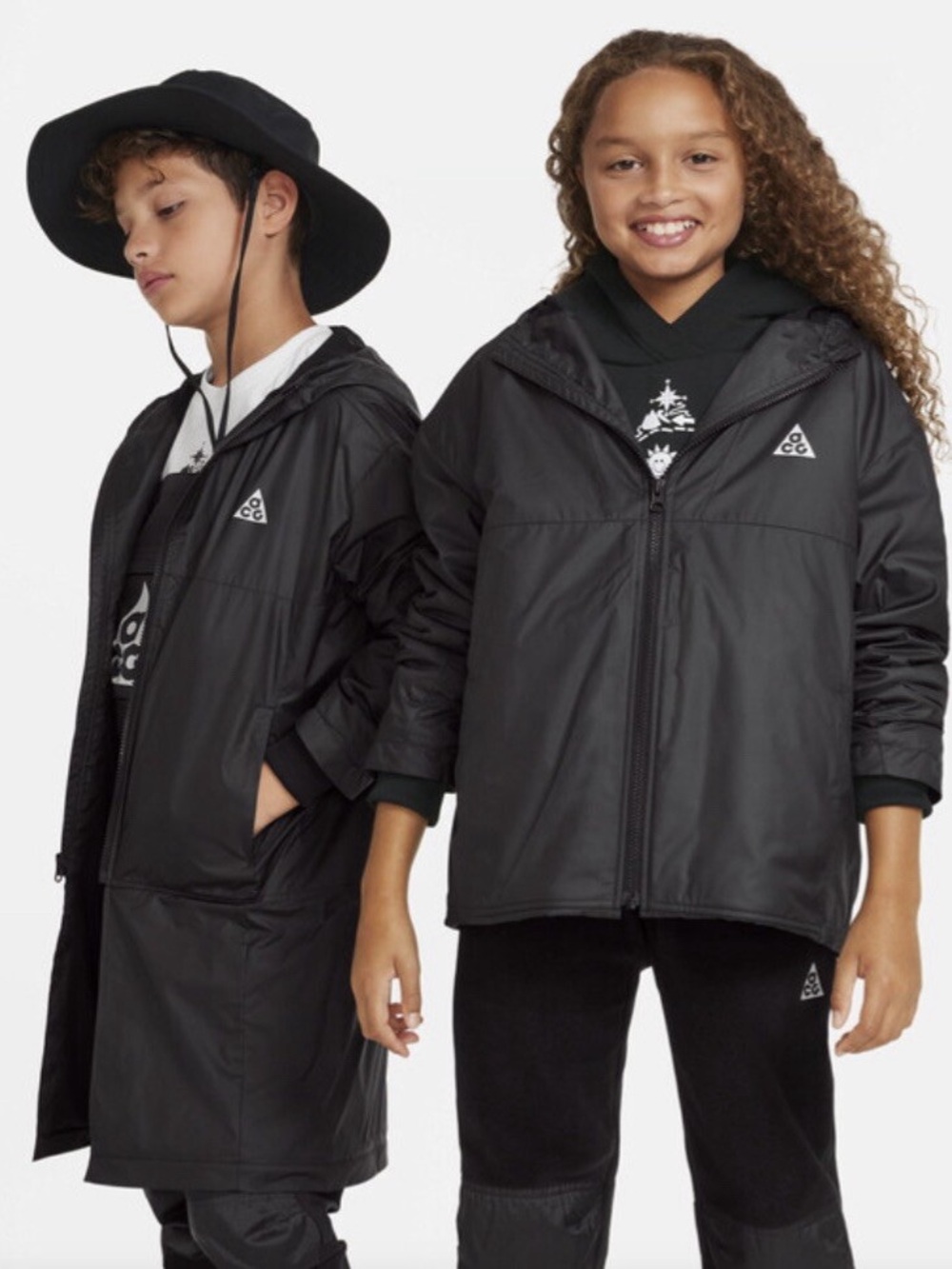Nike Black ACG Storm-FIT Convertible Jacket Youth Size Large